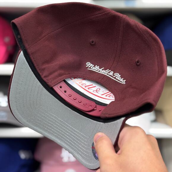 Los Angeles Dodgers A-Frame Mitchell & Ness Snapback Maroon - Picture 4 of 4